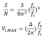 équations du cvsd ou delta adaptive